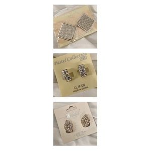 Bundle 🎉 Silver Clip-On Earrings